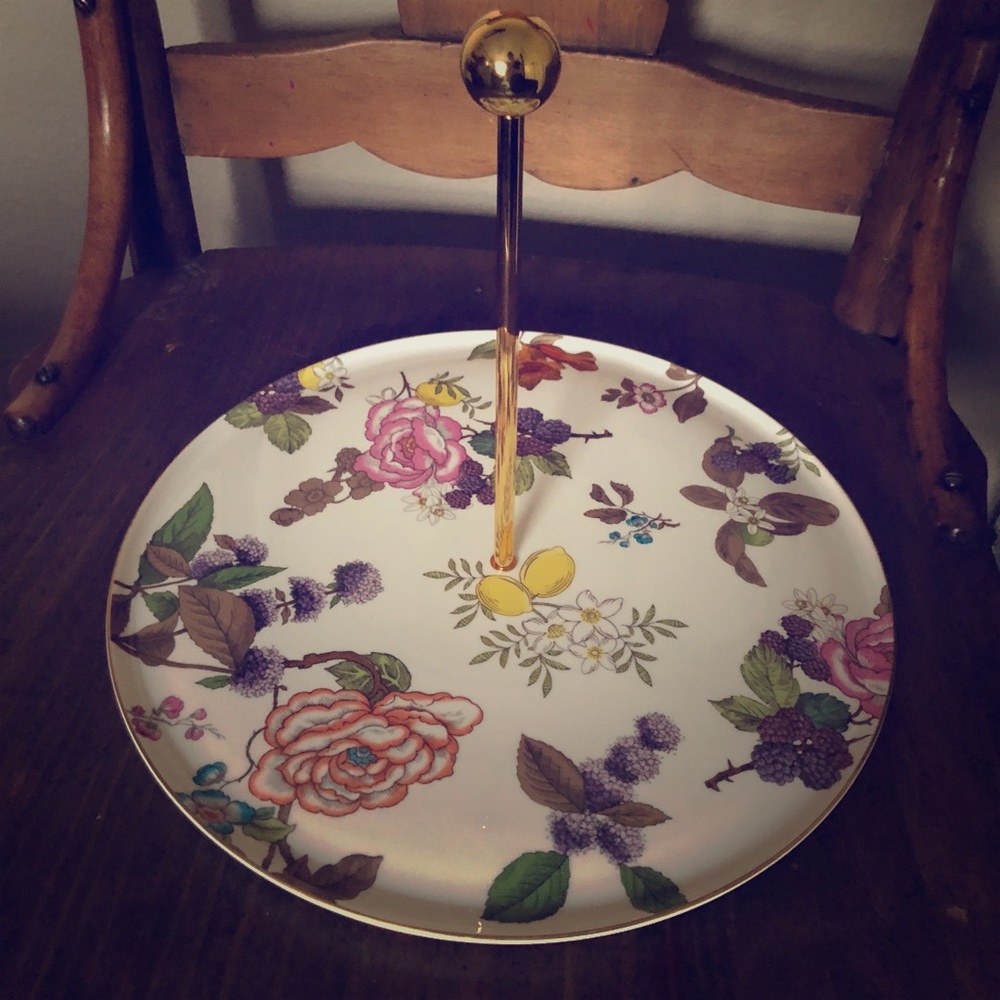 Wedgwood Tea Garden Serving Cake Tray Floral